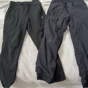 GAP Boys Black active pants & ripzone fleece lined black pants - boys size medi